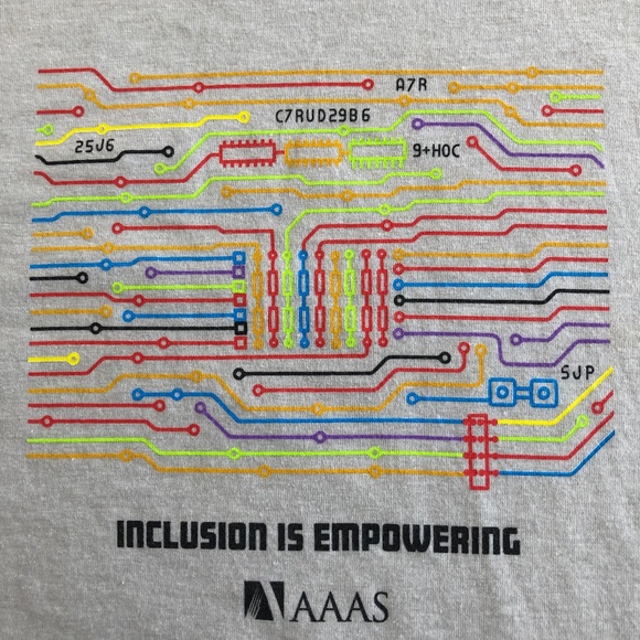 AAAS Inclusion Is Empowering Stem Tee Shirt with Great Graphics - NWOT - Size XL - Picture 1 of 4